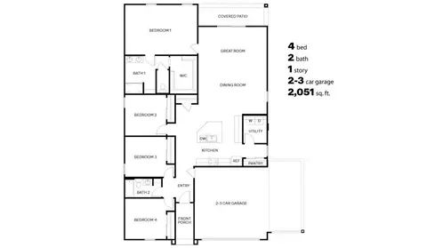 Floorplan - 780 W Lexington St, Vail, AZ 85641 photo 1 of 1