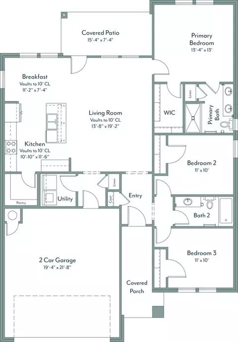 Floorplan - Woodrock St., Harrah, OK 73045 photo 1 of 1