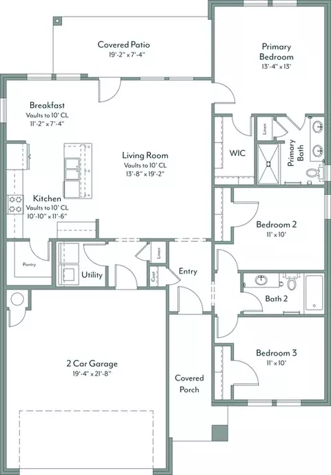 Floorplan - Woodrock St., Harrah, OK 73045 photo 1 of 1