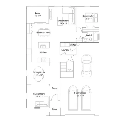 Floorplan - 17722 Haden Cv, Parrish, FL 34219 photo 1 of 2