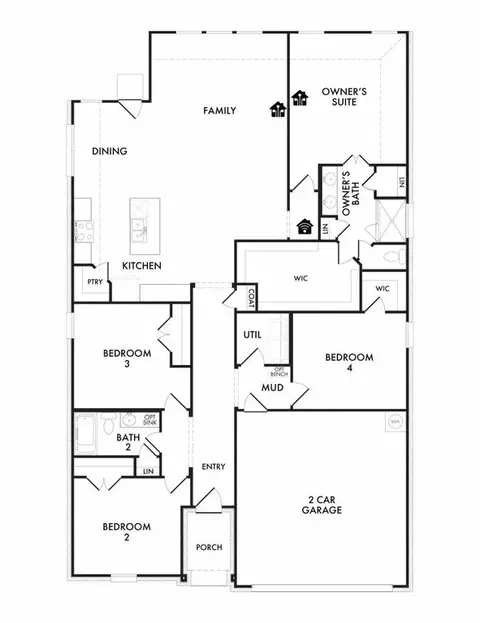 Floorplan - 808 Rockcloud Dr, Haslet, TX 76052 photo 1 of 2