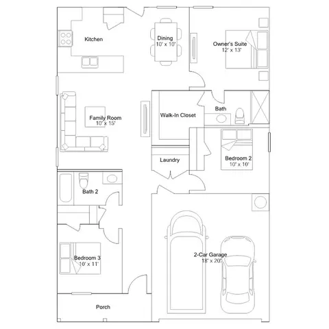 Floorplan - 4742 Legacy Pt, Von Ormy, TX 78073 photo 1 of 1