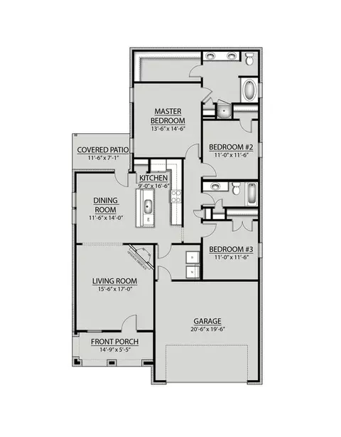 Floorplan - 75106 Pine River Dr, Covington, LA 70435 photo 1 of 1