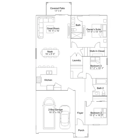 Floorplan - 12350 N 303rd Ln, Buckeye, AZ 85396 photo 1 of 1