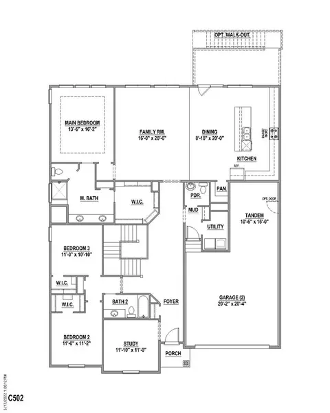 Floorplan - 2093 Falling Leaf, Windsor, CO 80550 photo 1 of 2