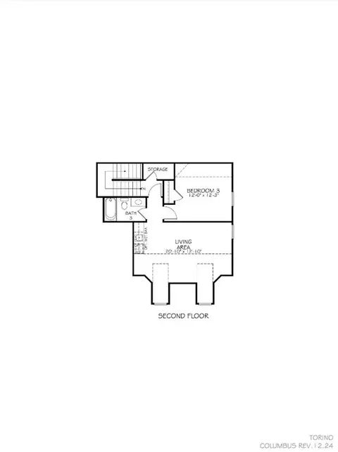 Floorplan - 7620 Hazy Gate Ln, Dublin, OH 43017 photo 2 of 4