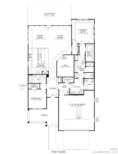Floorplan - 7620 Hazy Gate Ln, Dublin, OH 43017 photo 3 of 4