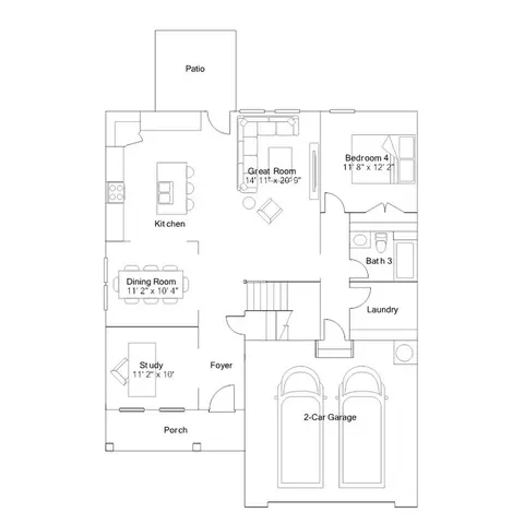 Floorplan - 5804 Mill Stone Way, Sims, NC 27880 photo 1 of 4
