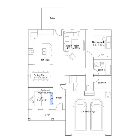 Floorplan - 5804 Mill Stone Way, Sims, NC 27880 photo 2 of 4