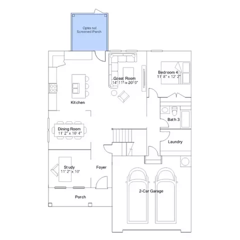 Floorplan - 5804 Mill Stone Way, Sims, NC 27880 photo 3 of 4