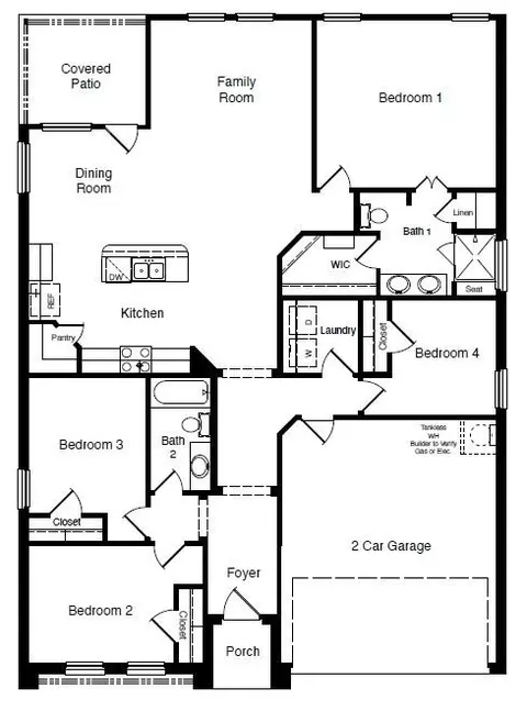 Floorplan - 1935 Jackson St, Cleburne, TX 76033 photo 1 of 1