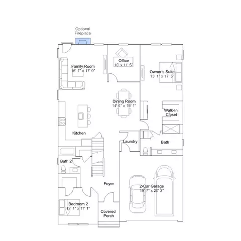 Floorplan - 2405 Greyfriar Loop, Middletown, DE 19709 photo 2 of 10