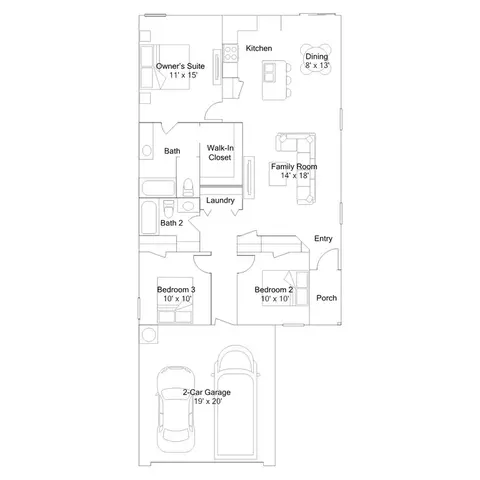 Floorplan - 11 Deerfield Dr, Ward, AR 72176 photo 1 of 2