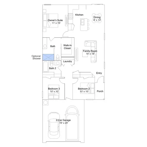 Floorplan - 11 Deerfield Dr, Ward, AR 72176 photo 2 of 2
