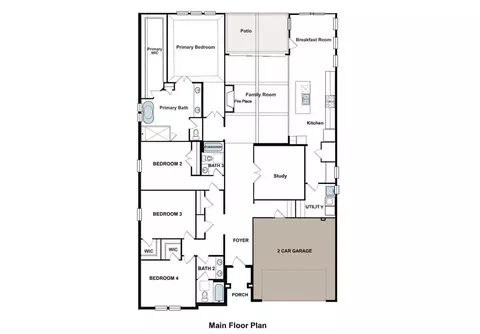 Floorplan - 2016 Grey Birch Pl, Aledo, TX 76008 photo 1 of 1