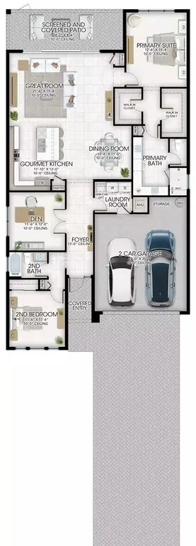 Floorplan - 2841 Ridgecrest Pl, Naples, FL 34112 photo 1 of 1