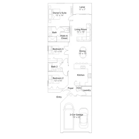 Floorplan - 22113 Rustic Ranch Ln, Estero, FL 33928 photo 1 of 1