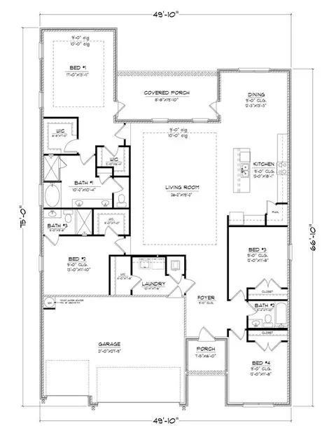 Floorplan - 13320 Sarsen Loop, Vancleave, MS 39565 photo 1 of 1