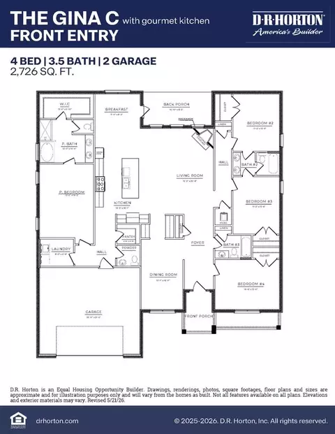 Floorplan - 581 Edenberg Bnd, Pearl, MS 39208 photo 2 of 2