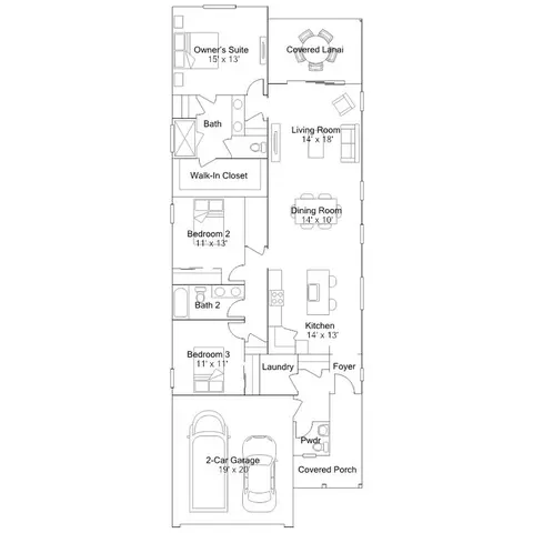 Floorplan - 3545 NE 35th St, Ocala, FL 34479 photo 1 of 1