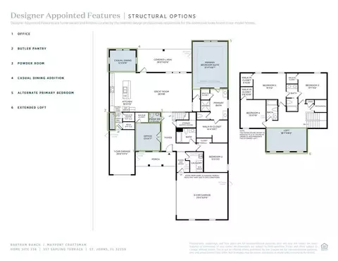 Floorplan - 357 Sapling Ter, Saint Johns, FL 32259 photo 2 of 2