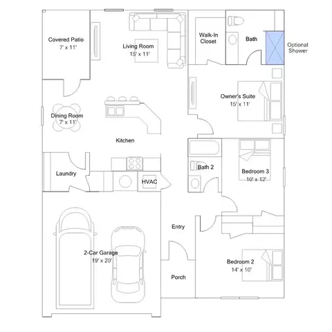 Floorplan - 2108 Sam Tillery Dr, Alexander, AR 72002 photo 4 of 7
