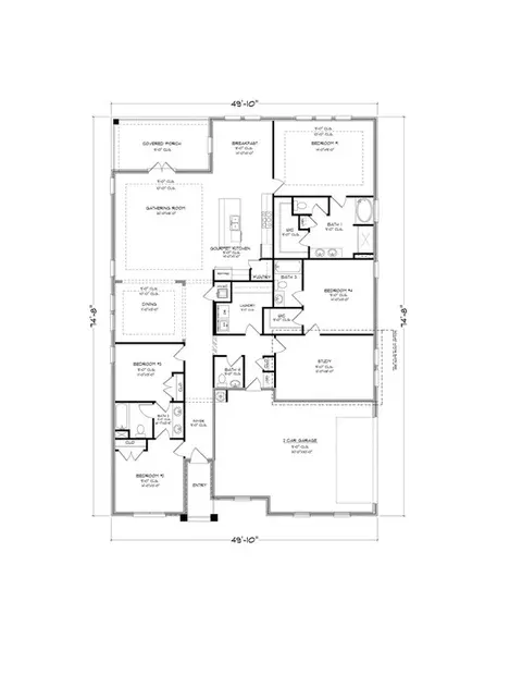 Floorplan - 515 Bridgeway St, Canton, MS 39046 photo 1 of 1