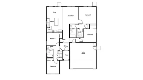 Floorplan - 8107 Crofton Way, Bakersfield, CA 93307 photo 1 of 1