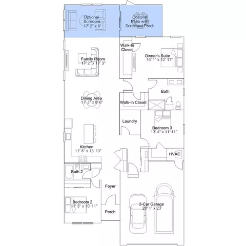 Floorplan - 233 Cosmos Ln, Dover, DE 19904 photo 6 of 7