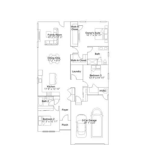Floorplan - 233 Cosmos Ln, Dover, DE 19904 photo 1 of 7