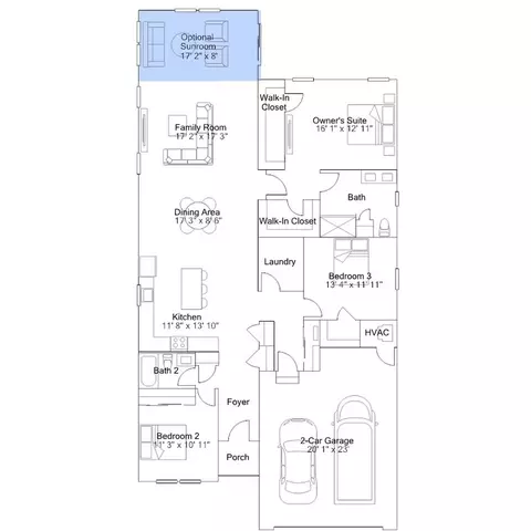 Floorplan - 233 Cosmos Ln, Dover, DE 19904 photo 4 of 7