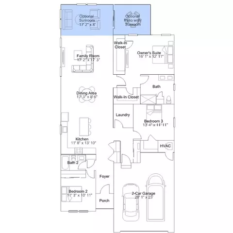 Floorplan - 233 Cosmos Ln, Dover, DE 19904 photo 5 of 7