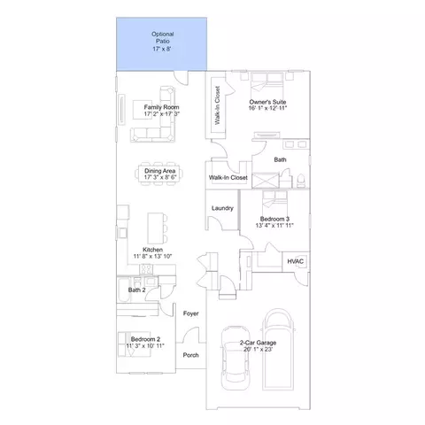 Floorplan - 233 Cosmos Ln, Dover, DE 19904 photo 4 of 7