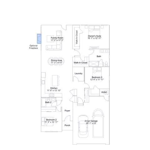 Floorplan - 233 Cosmos Ln, Dover, DE 19904 photo 6 of 7