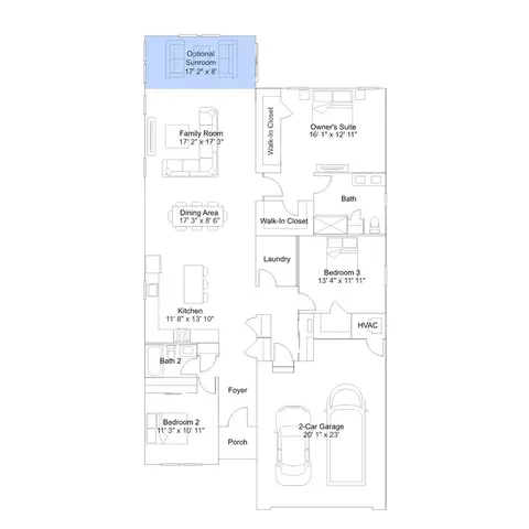 Floorplan - 233 Cosmos Ln, Dover, DE 19904 photo 2 of 7