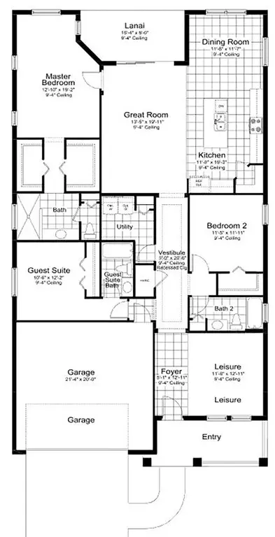 Floorplan - 10025 Hammock Brook Dr, Parrish, FL 34219 photo 1 of 1