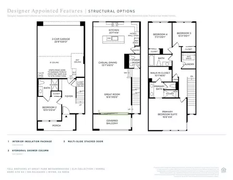 Floorplan - 108 Palisades, Irvine, CA 92618 photo 1 of 4