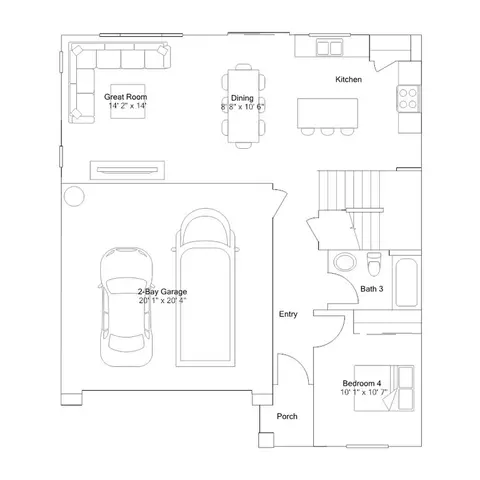 Floorplan - 957 Granite Dr W, Madera, CA 93636 photo 1 of 2
