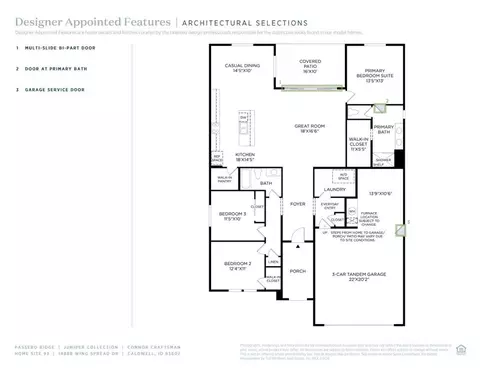Floorplan - 14888 Wing Spread Dr, Caldwell, ID 83607 photo 2 of 2