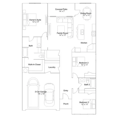 Floorplan - 8011 Windflower Ln, Fort Smith, AR 72916 photo 1 of 1