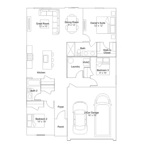 Floorplan - 203 River Birch Way, Warner Robins, GA 31093 photo 1 of 1