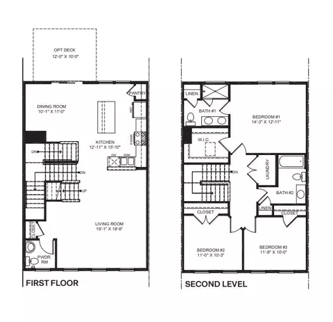 Floorplan - 1020 Goldenaster Way, Joppa, MD 21085 photo 1 of 2