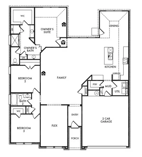 Floorplan - 701 Stone Eagle Dr, Azle, TX 76020 photo 1 of 1