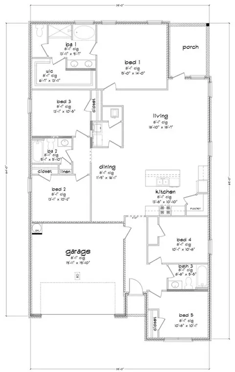 Floorplan - 8507 Dunham Farms Rd E, Mobile, AL 36582 photo 1 of 3