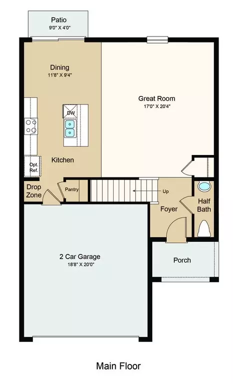 Floorplan - 13610 Cornerstone Way, Parrish, FL 34219 photo 1 of 2