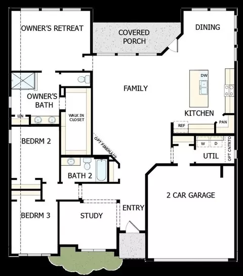 Floorplan - 917 Cherrystone Loop, Buda, TX 78610 photo 1 of 1