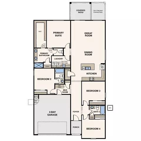 Floorplan - 40065 W Wolf Dr, Maricopa, AZ 85138 photo 1 of 2