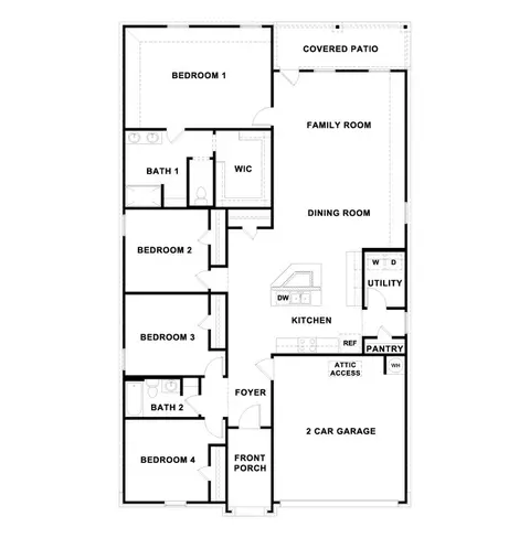 Floorplan - 2140 Ghost Rider Ct, Leander, TX 78641 photo 1 of 1