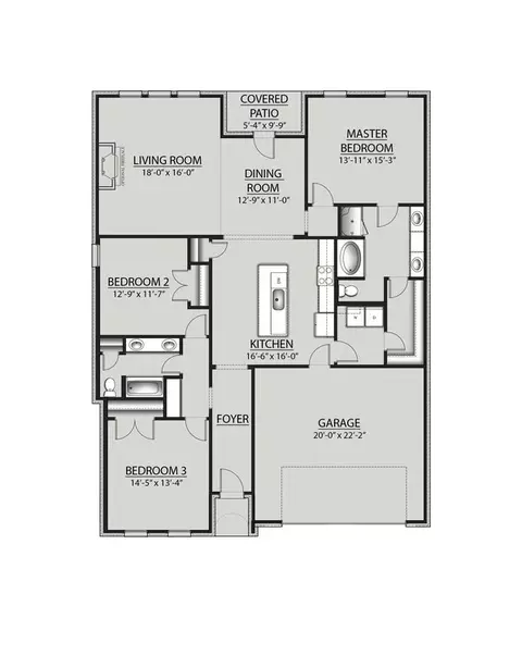 Floorplan - 6601 Little Cypress Loop, Orange, TX 77632 photo 1 of 1