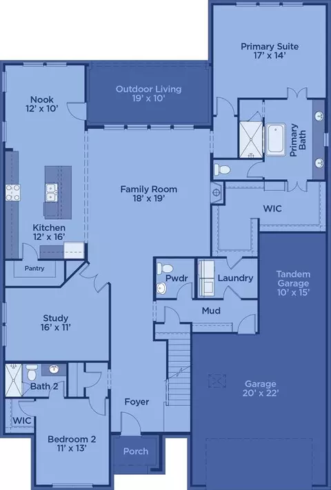 Floorplan - 2229 Pinner Ct, Celina, TX 75009 photo 1 of 1